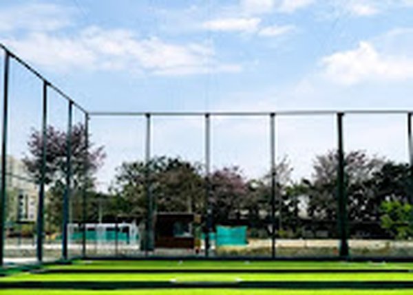 Football court — daytime view